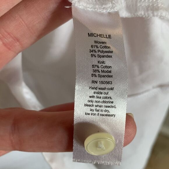 Hinson Wu white sleeveless ruffled neck Michelle tunic NWOT - Picture 10 of 10